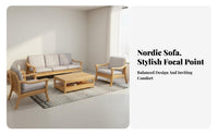 Sofa Table Solid Wood Storage Side Table Modern Design Wooden Bedside Cabinet for Apartment Dwellers, Adults, Small Areas, Bedroom, Hallway