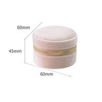 Compact Mini Jewelry Box Travel-Friendly Velvet Jewelry Box Small Organizer Simple for Handbag