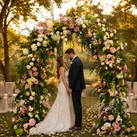 Monet's Garden Arch Floral Arrangement for Outdoor Wedding Decor