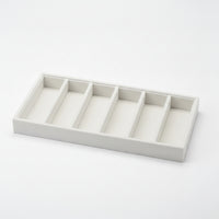 Eyeglasses Display Tray Low-Profile Eyewear Tray with 6 Compartments Open-Top Sunglasses Organizer for Collectors, Closet Drawer, Retail Counter