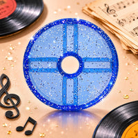 Large-Hole 45 Rpm Adapter Cross-Slot Vinyl Spindle Adapter ABS Plastic Audio Accessory Glossy Finish