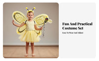 3 Pieces Bee Costume Appendages Costume Stage Performance Prop Bee Costume Outfit Dress-Up Fun Costume Appendages Set for Kids, School Events