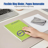 PP Waterproof Matte Loose-Leaf Notebook, B-size format, Removable pages, Playful colors, Comfortable writing, 60 sheets