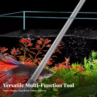 Siphon Water Changer Strong Suction Aquarium Siphon Vacuum Multi-Functional Fish Tank Gravel Cleaner for Pet Owners, Hobbyists, Home