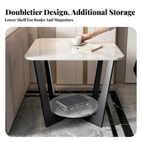 Light Luxury visual appeal curved-based Side Table Minimalist and design Household Furniture Space-Saving flexible for Apartment Dwellers, residents, Students, Living Room, Balcony, Small areas, Home Office