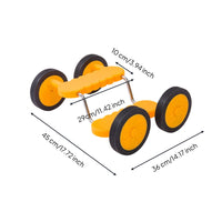 Sensory-Training Stepping Bike Stable Balance Coach Low-Height 4-Wheel Balance Bike Sturdy for Kindergarten