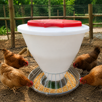Automatic Chicken Feeder Poultry Feeder for Backyard, Rainproof No Waste Outdoor Chicken Feeder