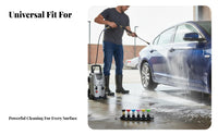 4000 PSI Rated Pressure Washer Nozzle Set Heavy Duty for Car Washing, Driveway Cleaning