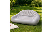 Inflatable Sofa with Backrest Foldable Inflatable Sofa Comfortable Lounge Seat for Campers, Camping, Living Room