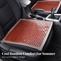 Cooling Beaded Car Seat pad Universal Fit Wooden Bead Seat Mat Breathable Automotive Accessory long-lasting for operators, Commuters, Office Workers, warm Weather, vehicle, Van, extended journey Driving