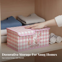 twoLid Underwear Container Foldable Storage container cleanable for Students, Parents