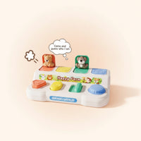 Cause-and-Effect Spring-up-up Animal Toy Interactive Animal Spring-up-up Toy Tactile Fine-Motor for Toddlers, Babies, Preschoolers, Playroom, Daycare, Travel
