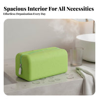 Large Capacity Silicone Cosmetic Bag Easy to Clean Silicone Makeup Bag Zipper Closure for Women, Bathroom, Gym