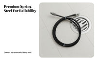 Electric Rotary Drain Auger Heavy Duty Steel Cable Drain Cleaner Drill Attachment Flexible Pipe Snake for DIY Enthusiasts, Kitchen, Lavatory