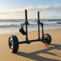 Cart with Scupper Supports Portable Kayak Cart with Wheels Heavy-Duty Transport Carrier for Kayakers, Paddlers, Boat Launch