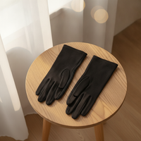 Korean Style Solid Color Cotton Sun Protection Gloves for Women, Breathable Short Touchscreen Cycling Gloves