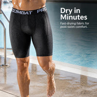 Men's Quick Dry Compression Shorts for Running, Gym, Basketball, and Training
