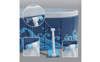 No-Inflation Framed Swimming Pool Sturdy Pool with Frame Stable Long-Lasting for Children, Backyard, Patio