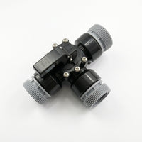 Big Flow Channel 3-Way Diverter Valve Swivel Shower Diverter with Threaded Connections Adjustable Valve with Lever Handle Tooltool-Less for DIYers, Pump and Hose Setups