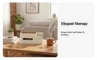 Multifunctional Tissue Box Organizer Modern Design Desktop Organizer Box