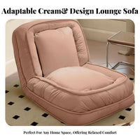 Ergonomic Design Adjustable Padded Lounger Plush Comfort Adjustable Padded Recliner Sturdy Frame Floor Chair No Assembly Required for Adults, Students, Teenagers, Living Room, Bedroom, Dorm Rooms, Bay area