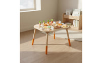 Wooden Activity Table Early Educational Young Child Busy Table Develops Fine Motor Skills Young Child Activity Center for Infants