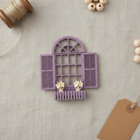 Realistic Look Dollhouse Window Model Detailed Frame 1:12 Scale Window Decoration Shutter Design