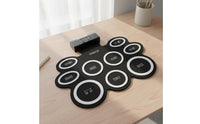 Rollup Electronic Drum Set Built-in Speakers Rollup Drum Kit Headphone Support Musical Instrument for Beginners, Home, Travel