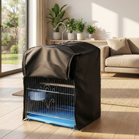 Large Bird Cage Cover Made of Polyester, Light Blocking Parrot Cage Cover, Warm Extra Large Indoor outdoor Protector Without Zippers or Flaps
