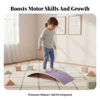 Sensory Training Wooden Balance Board Improves Core Strength Kids Wobble Board Natural Wood Child-Centered Rocker Unrestricted-Ended Play for Toddlers