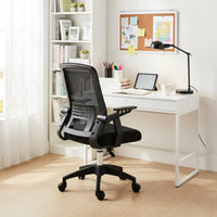 Quiet Casters Ergonomic Mesh Office Chair All-Day Comfort Ergonomic Mesh Chair Heavy-Duty Base Rocking Function for Students, Kids, Study, Conference Room