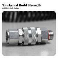 Anti-Twist Rotating Joint 360° Rotation Anti-Kink Hose Swivel Stainless Steel Swivel Quick Coupler for Farmers, Agriculture, Gardening