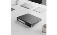 10 Pieces Large Capacity Lever Arch Binder Sturdy Cover 2-Hole File Binder Spine Label Arch File Folder for School