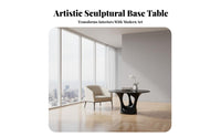 Modern aesthetic Sculptural Ribbon Table Nordic Aesthetic Living Room Furniture Artistic Design shiny Finish for Interior Designers, Homeowners, Apartment Dwellers, display Flat, Reception Hall, Lounge Area, Bedroom