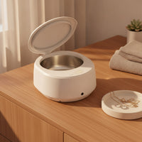 Jewelry Cleaner with Hinged Lid Compact Cleaner with Stainless Steel Tank Countertop Vibrational Bath for Home, Travel