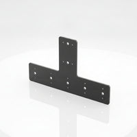 Flat T Bracket Structural T-Bracket Mending Plate with Predrilled Holes Heavy-Duty Powder-Coated for Builders, Timber Framing
