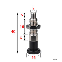 Compact Knob Plunger Precision Machined Indexing Plunger High Durability Coil Loaded Fastener Wear Resistant for Machinery, Fixtures