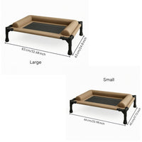 Elevated Dog Bed Breathable Raised Pet Cot Washable for Indoor, Medium Dogs