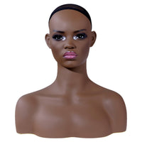 Mannequin Head with Styling Display Mannequin Head with Shoulders Professional for Cosplayers