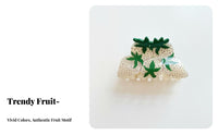 Fruit Design Grip Hair Grip Korean Design Fruit Design Hair Grip Ponytail Holder Hair Grip Summer Atmosphere Cute for Women