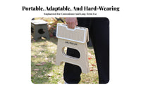 Foldable Design foldable Stool with grip Space-Saving foldable Footstool Thickened Construction Portable Seat Lightweight for Campers, Homeowners, Camping, Outdoor, Fishing, on-the-while traveling