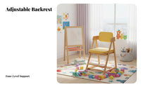 Ergonomic Design Wooden Adaptable Growth Chair Multi-Functional Adjustable Seat Multifunctional children's Furniture Long-Lasting for Students, Toddlers, Dining Room, Bedroom, Kitchen, Playroom