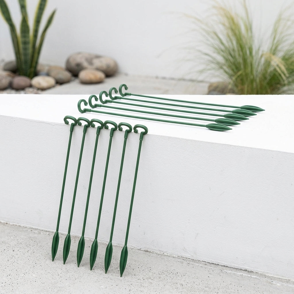 Indoor Plants and Outdoor Plants Support, Single 58cm Rod Sturdy Garden Stakes, 3mm Diameter Plant Sticks, Stakes for Tall Potted Plants Only