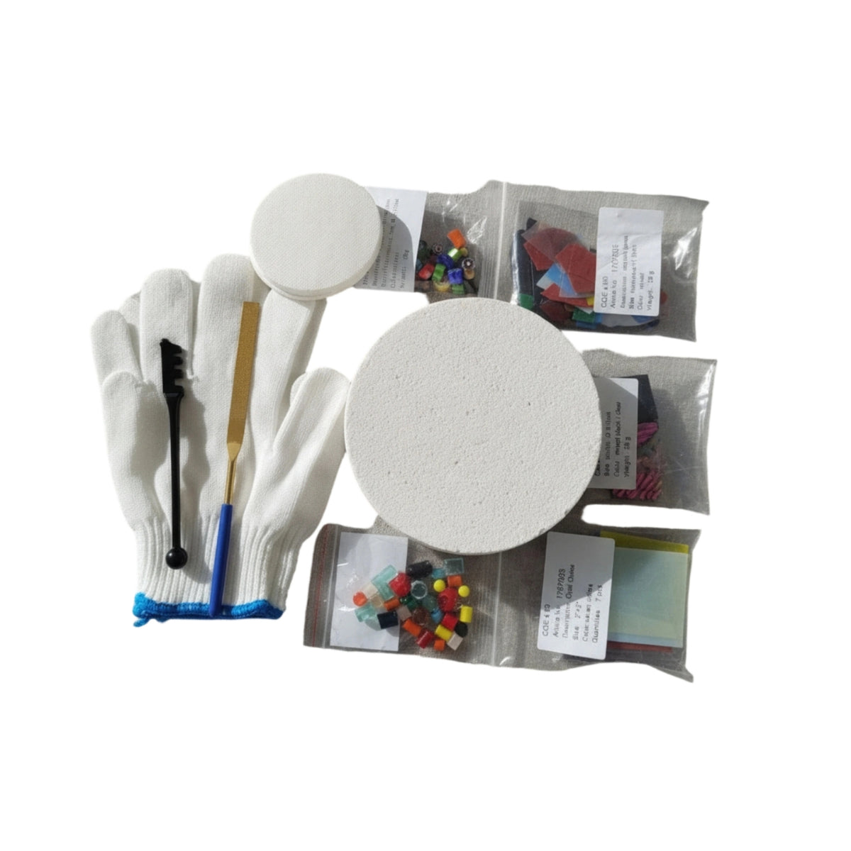Microwave furnace Kit for Glass Fusing Compact Glass Jewelry Making Kit for Hobbyists