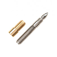 Threaded Cue Joint Connector Polished Athletic Gear Silver-Tone