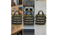 Tool Storage Bag with Removable Cases Soft-Sided Tool Storage Bag with Shoulder Strap Rugged Work Tote for Technicians, Home Improvers, Workshops