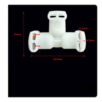 Universal Fit Water Pipe Elbow Connector Multiple Shapes Available Coffee Machine Tube Connector Replacement Part Water Tube Adapter Easy Installation for Technicians, DIY Repairers