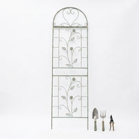 Iron Garden Trellis 60cm, Plant Support for Climbing Plants, Trellis for Roses, Vines & Cottage Gardens