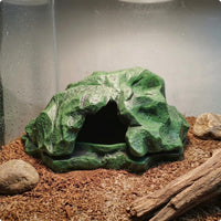 Pet Rock Hide Easy to Clean Fake Stone Hideout Stable Base for Aquatic Habitat