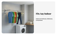 Accordion Clothes Airer Foldable Drying Rack Folding Space-Saving for Homeowners, Parents, Balcony, Bathroom, Garage